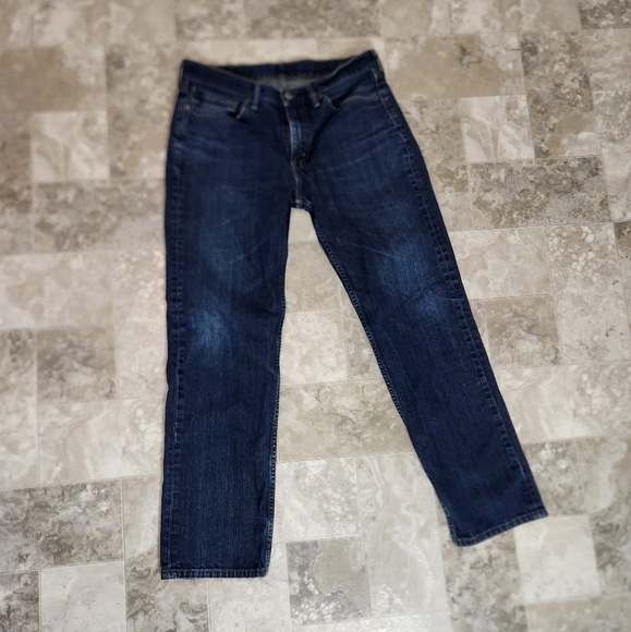 Mens Levi's 514 straight leg dark wash jeans 34 /32 - Picture 1 of 10